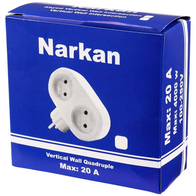 چهار راهی برق نارکن مدل Narkan 4-way Electricity Adapter