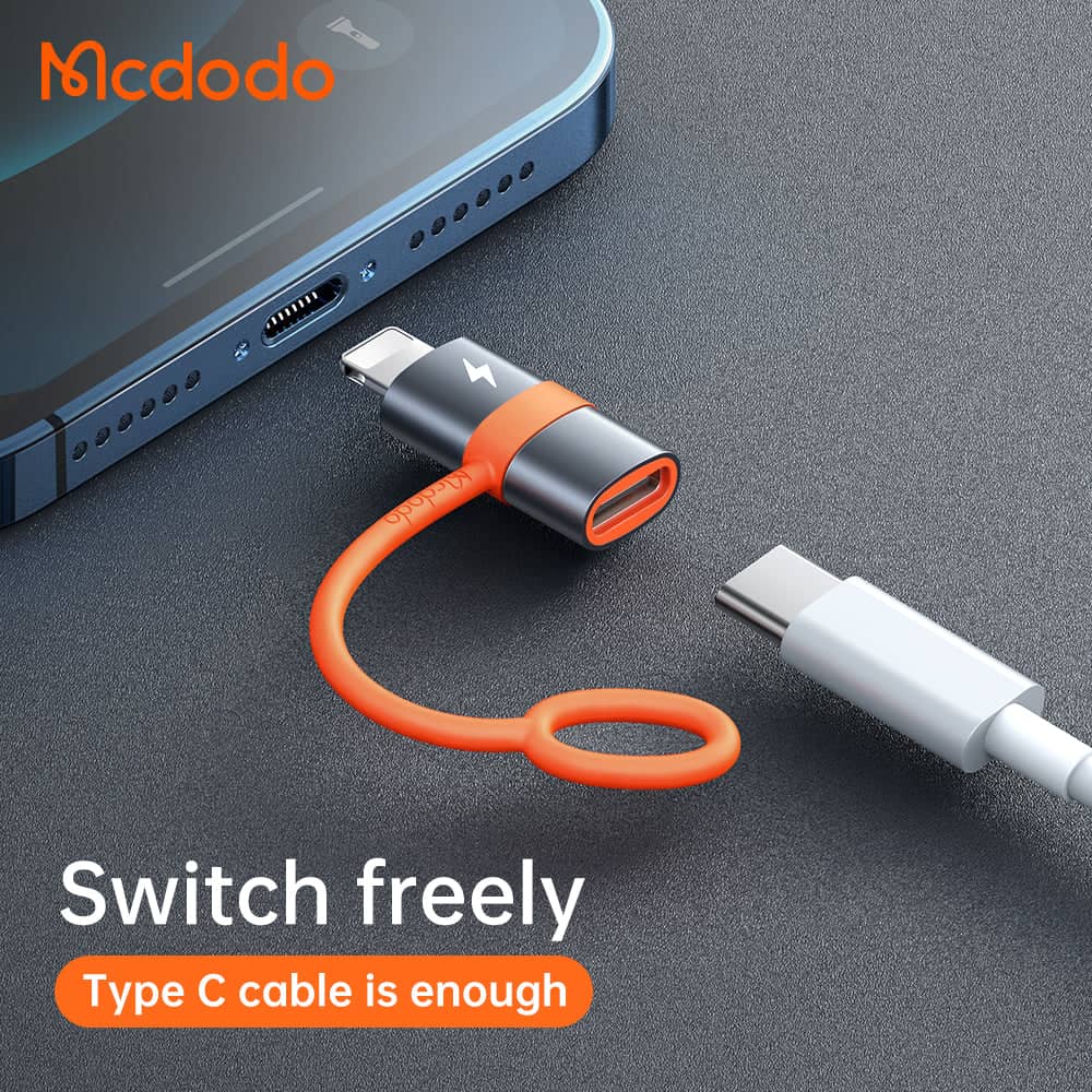 تبدیل OTG لایتنینگ به تایپ سی مک دودو مدل Mcdodo OT-0510 Silicone Hook