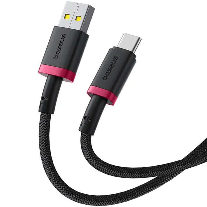 کابل شارژ 2 متری USB به Type-C بیسوس 60 وات مدل Baseus Dura P10377802U USB-A To Type-C PD 60W 2m Fast Charging Cable