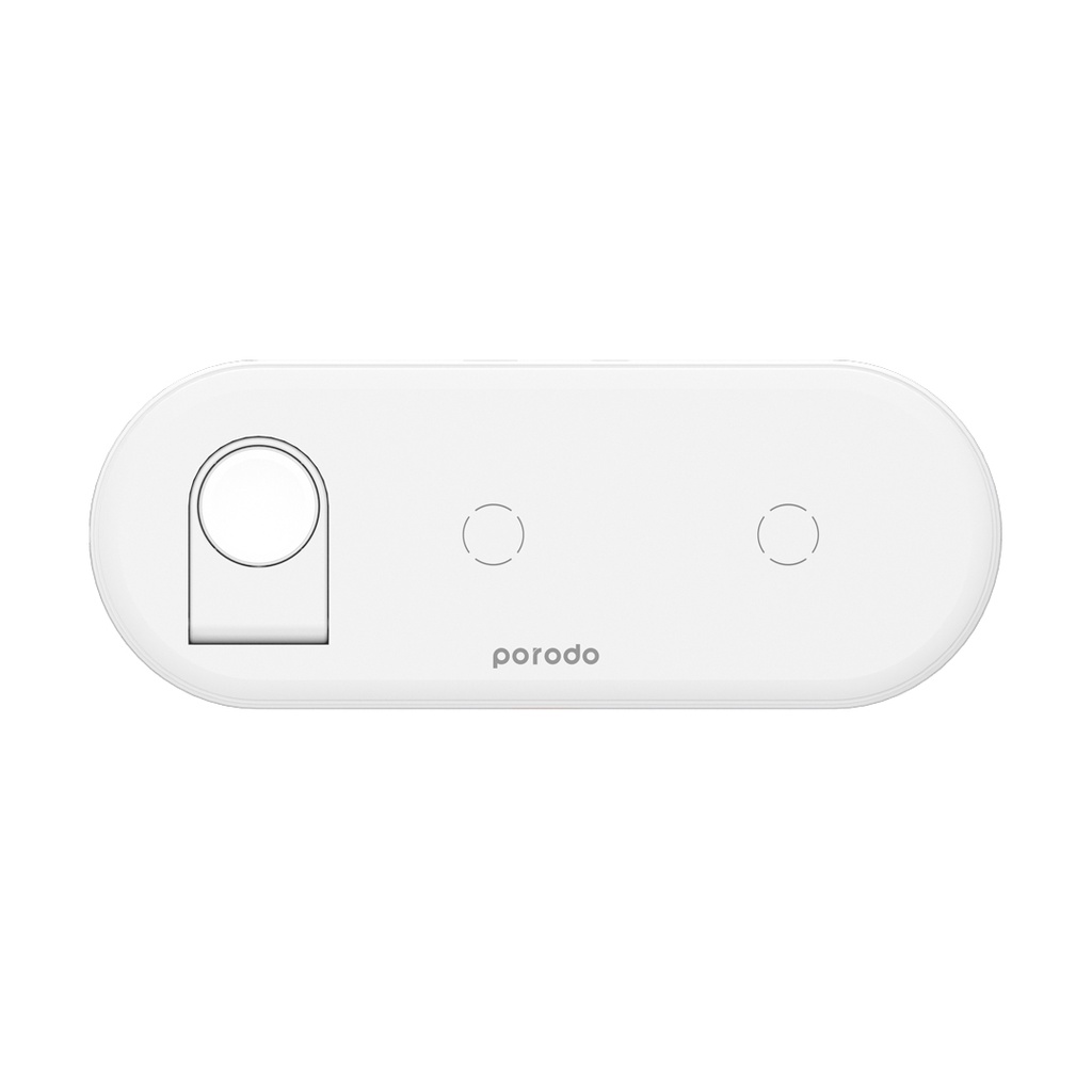 شارژر وایرلس 4 کاره پرودو 27 وات مدل Porodo PD-FWCH001 4-IN-1 Slim Wireless Charger Base 27W
