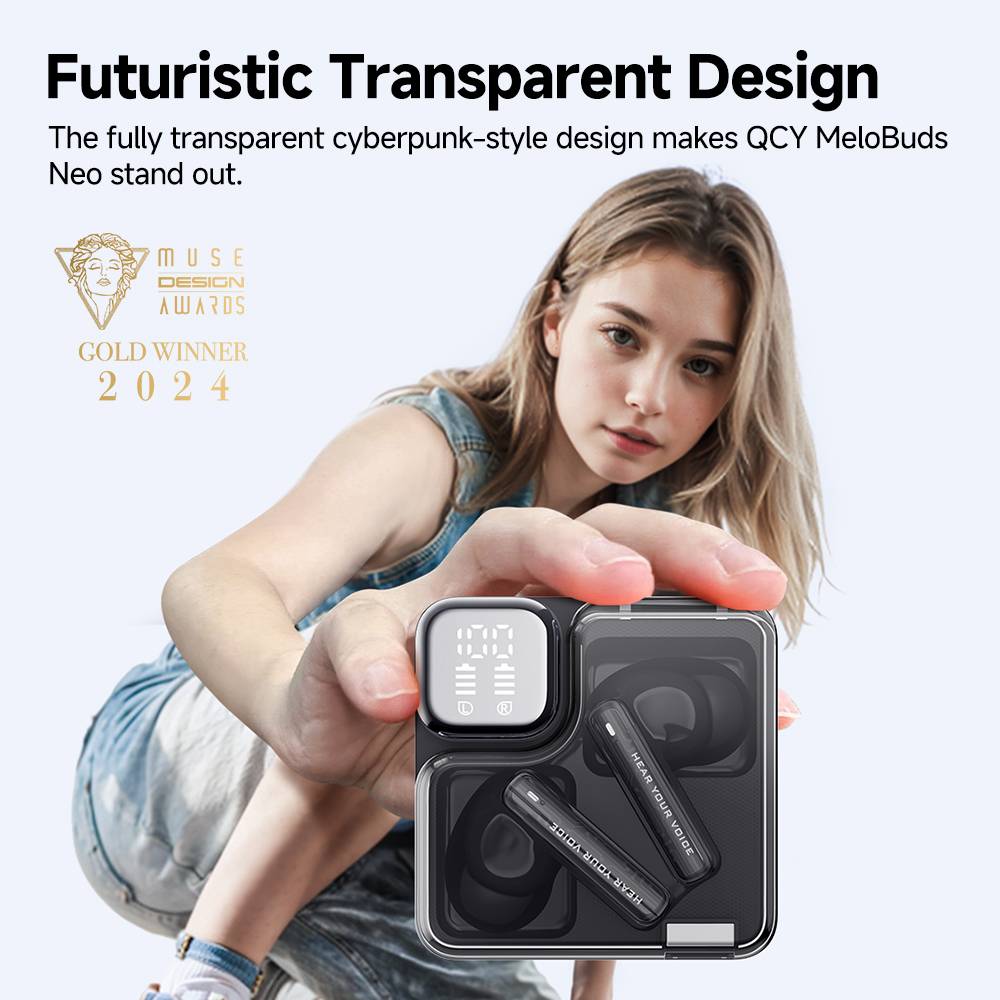 هندزفری بلوتوثی کیو سی وای مدل QCY Melobuds NEO TWS Wireless Eraphone