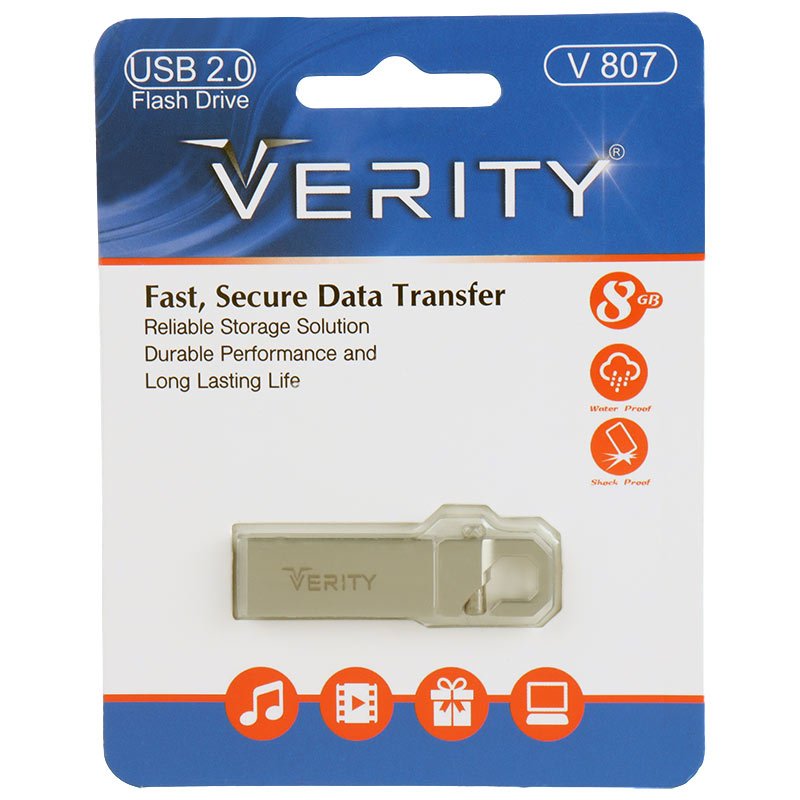 فلش 8 گیگ وریتی مدل Verity V807 USB 2.0 8GB Flash Drive