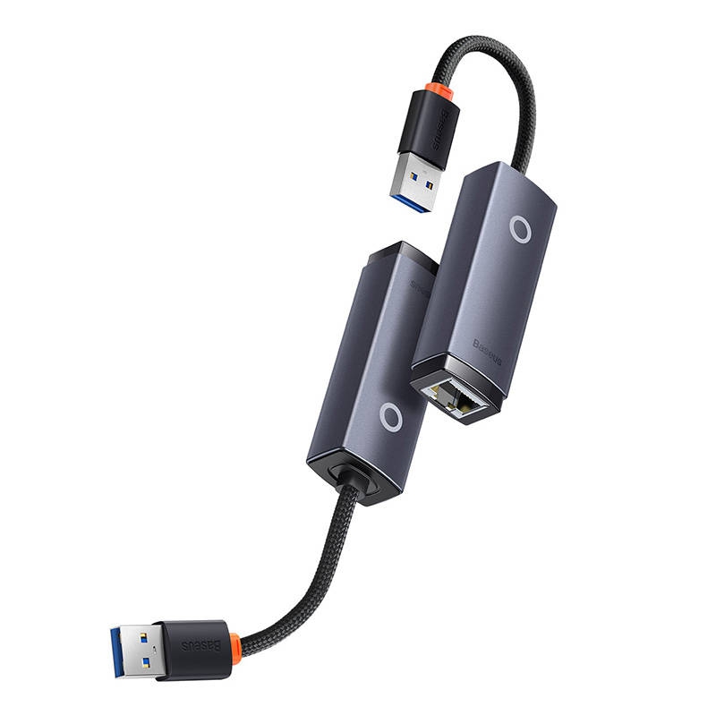 تبدیل USB به LAN بیسوس مدل Baseus Airjoy Series RJ45 LAN Port Ethernet Adapter USB To Rj45 1000Mbps WKQX000113
