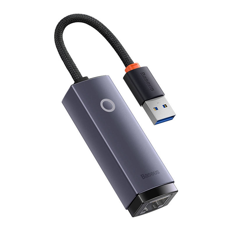 تبدیل USB به LAN بیسوس مدل Baseus Airjoy Series RJ45 LAN Port Ethernet Adapter USB To Rj45 1000Mbps WKQX000113