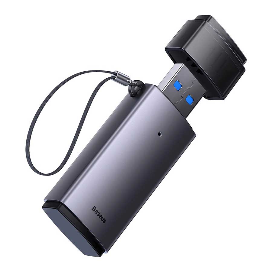 رم ریدر و کارت خوان 2 پورت بیسوس مدل Baseus AirJoy WKQX060013 2-in-1 USB 3.0 Card Reader