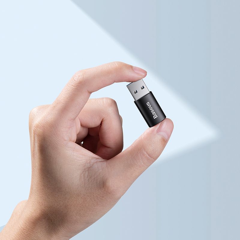 تبدیل OTG تایپ سی به USB بیسوس مدل Baseus Ingenuity Series Mini OTG Adapter USB 3.1 to Type-C ZJJQ000101