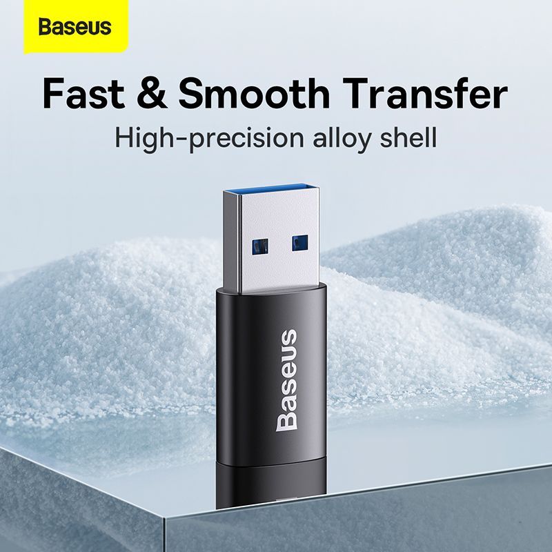 تبدیل OTG تایپ سی به USB بیسوس مدل Baseus Ingenuity Series Mini OTG Adapter USB 3.1 to Type-C ZJJQ000101