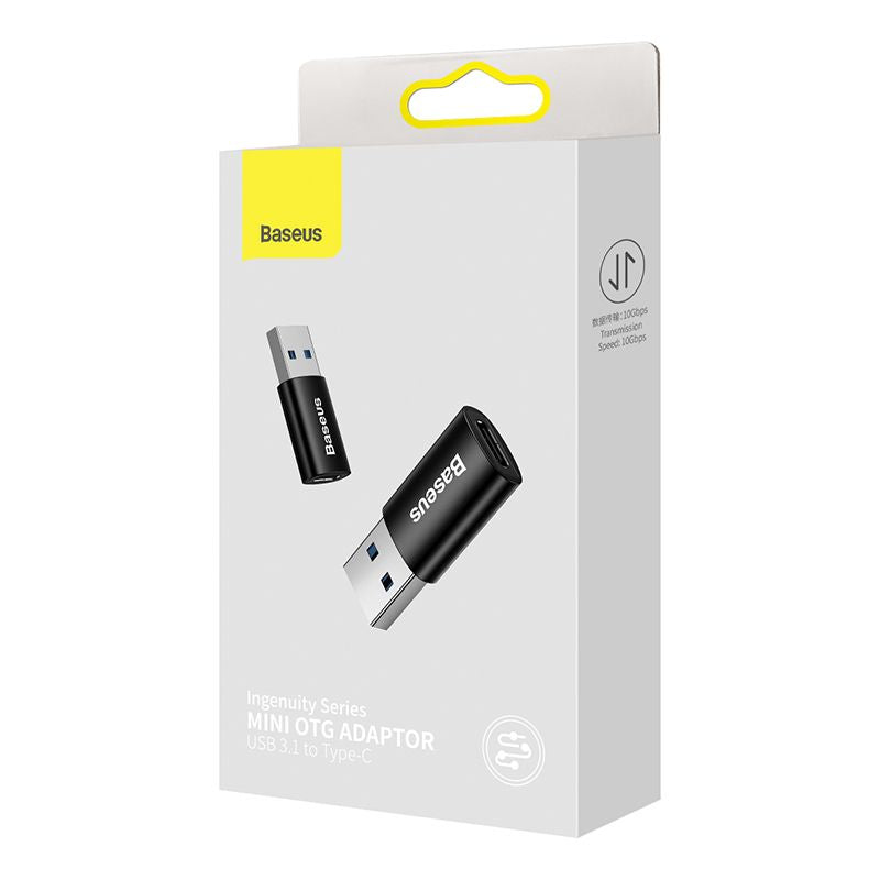 تبدیل OTG تایپ سی به USB بیسوس مدل Baseus Ingenuity Series Mini OTG Adapter USB 3.1 to Type-C ZJJQ000101