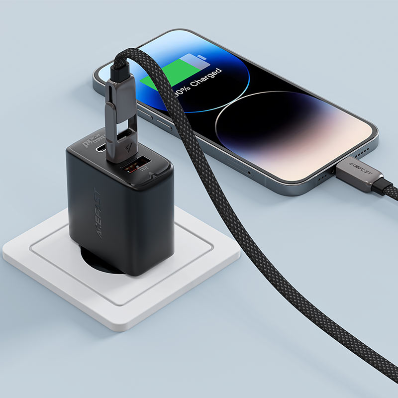 کابل شارژ 1.2 متری Type-C به Type-C ایس فست 50 وات مدل harging Data Cable C13-04 USB-A / USB-C to USB-C