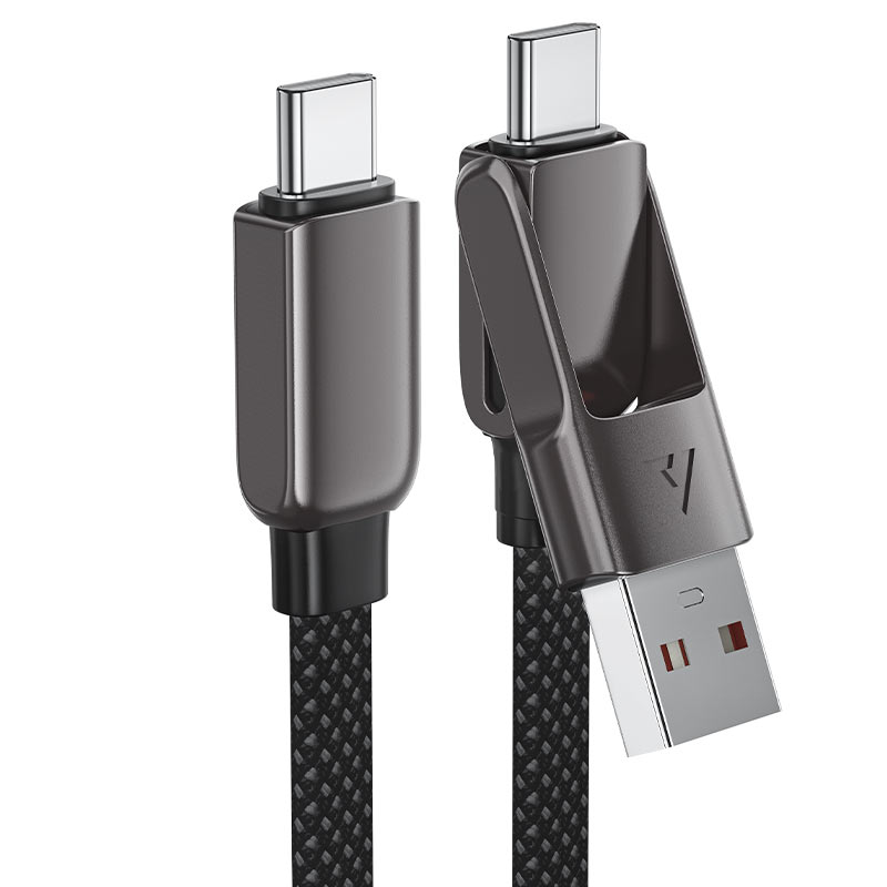 کابل شارژ 1.2 متری Type-C به Type-C ایس فست 50 وات مدل harging Data Cable C13-04 USB-A / USB-C to USB-C