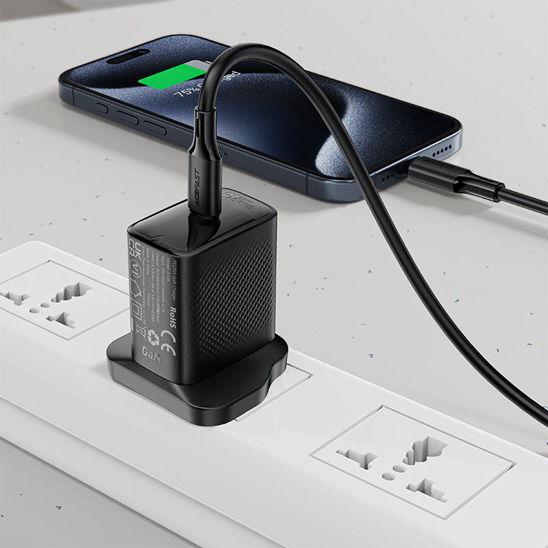 کابل شارژ 1.2 متری Type-C به Type-C ایس فست مدل Charging Data Cable C17-03 USB-C to USB-C 60W