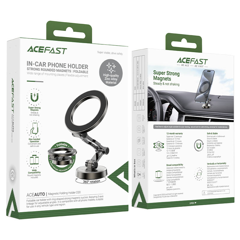 هولدر و پایه نگهدارنده مگنتی ایس فست مدل Car Mount Magnetic Holder D20
