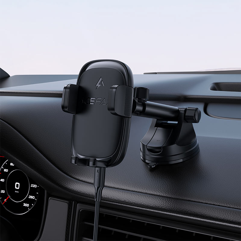 هولدر و شارژر وایرلس ایس فست مدل Fast Wireless Charger Car Holder D49