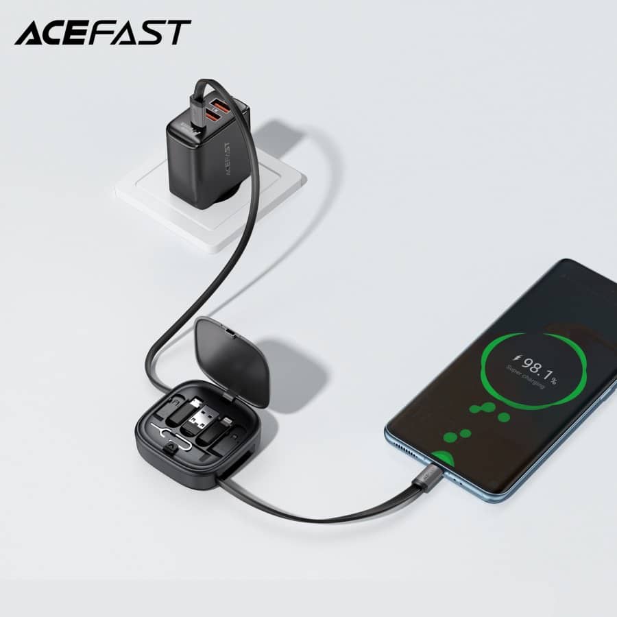 پک کابل چند منظوره ایس فست با کابل جمع شونده مدل ACEFAST J3