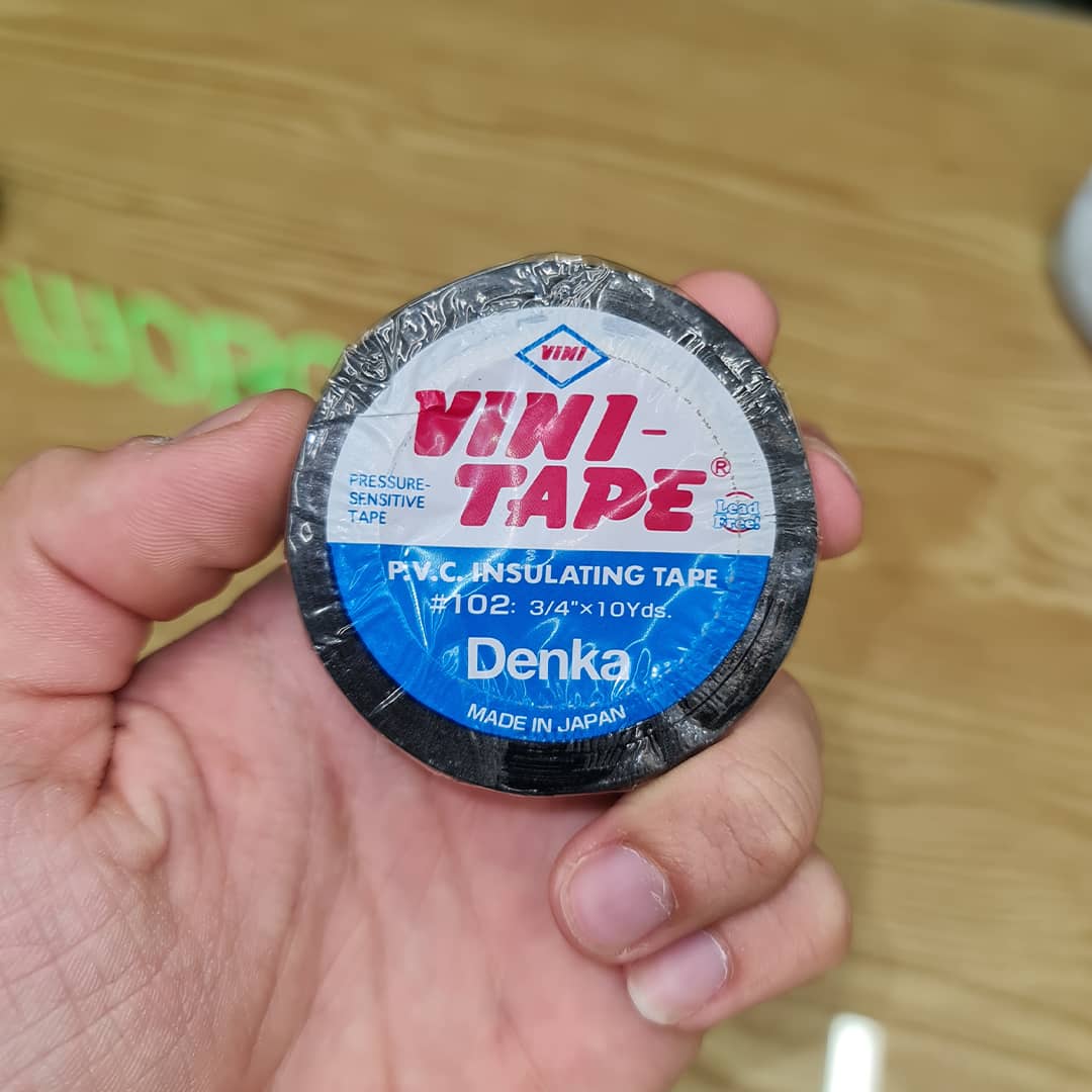 چسب برق ژاپنی وینی تیپ دنکا مشکی (اورجینال) Denka Vini Tape