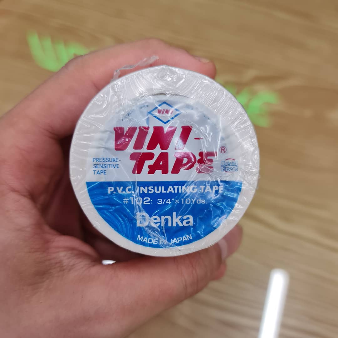 چسب برق ژاپنی وینی تیپ دنکا سفید (اورجینال) Denka Vini Tape