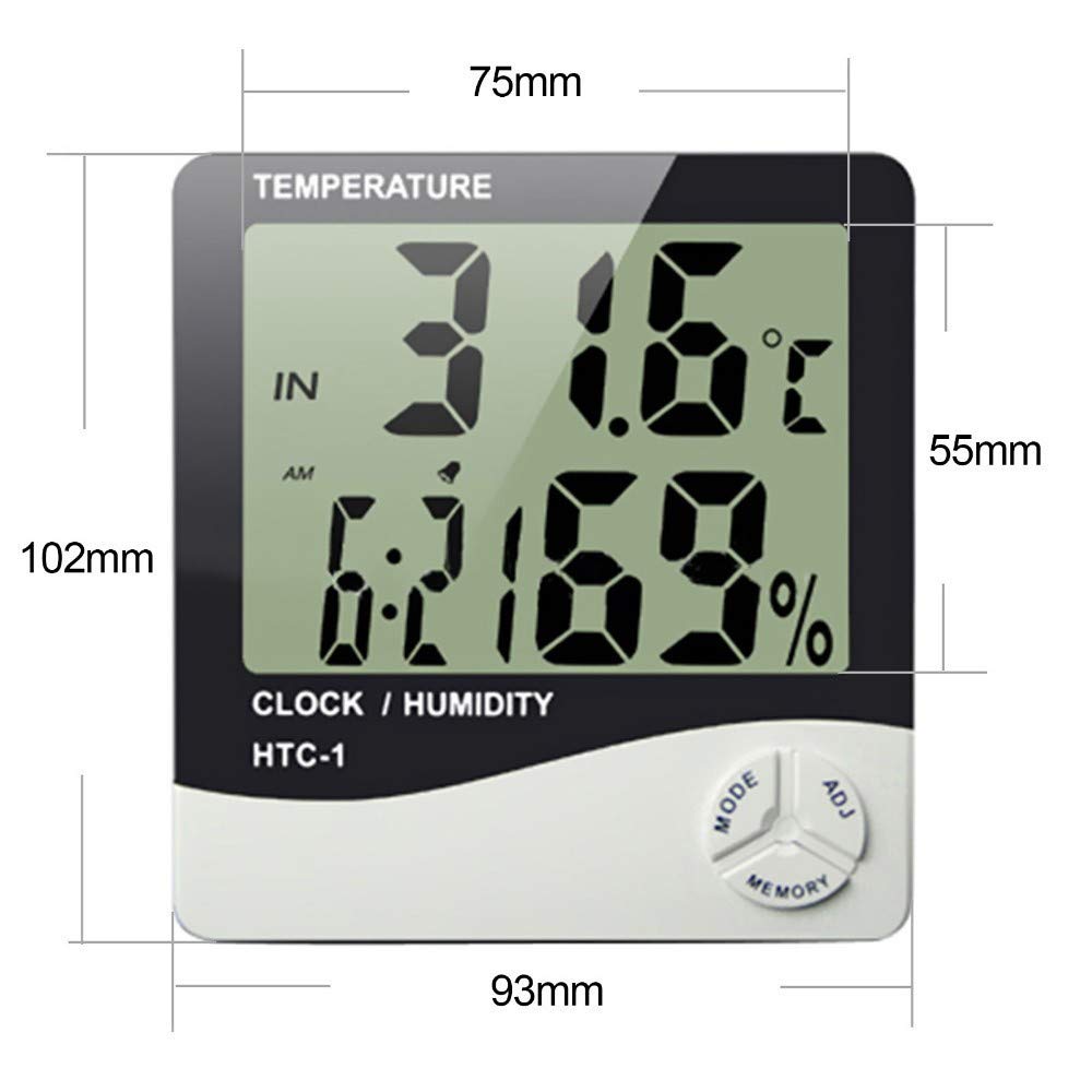 دماسنج و رطوبت سنج دیجیتالی مدل JIANDA HTC-1 Digital Thermometer