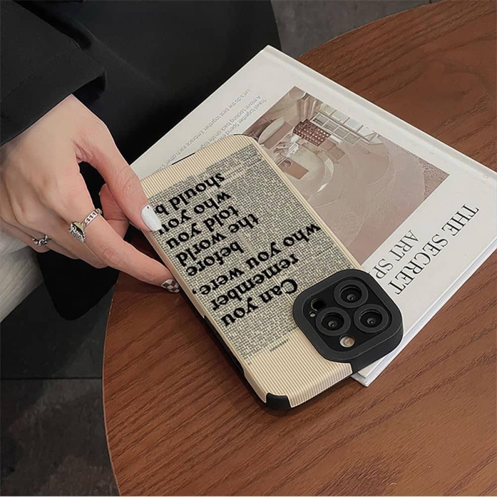 قاب کبریتی آیفون مدل روزنامه Newspaper مناسب Iphone 11 ProMax , Iphone 13 ProMax , Iphone 13 Pro