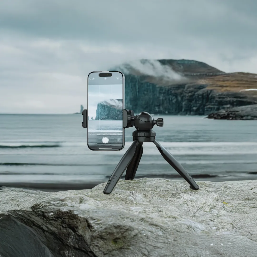 سه پایه رومیزی گرین لاین مدل Green Lion Mini Tripod with Phone Holder GNMITRISTBK
