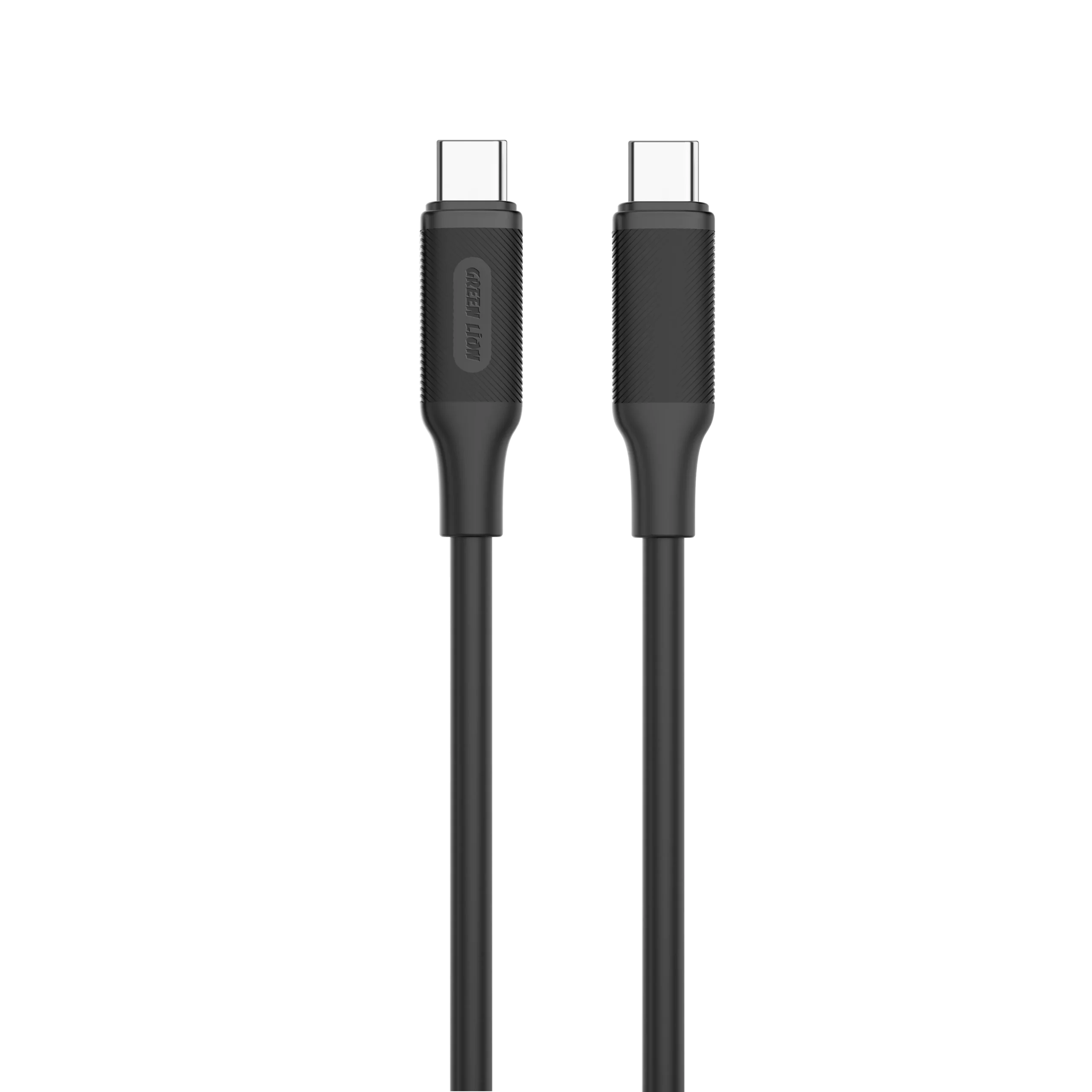 کابل 1 متری دو سر Type-C گرین لاین 60 وات مدل Green Lion USB-C to USB-C PVC Cable 1M 60W GNPVC60CTCBK
