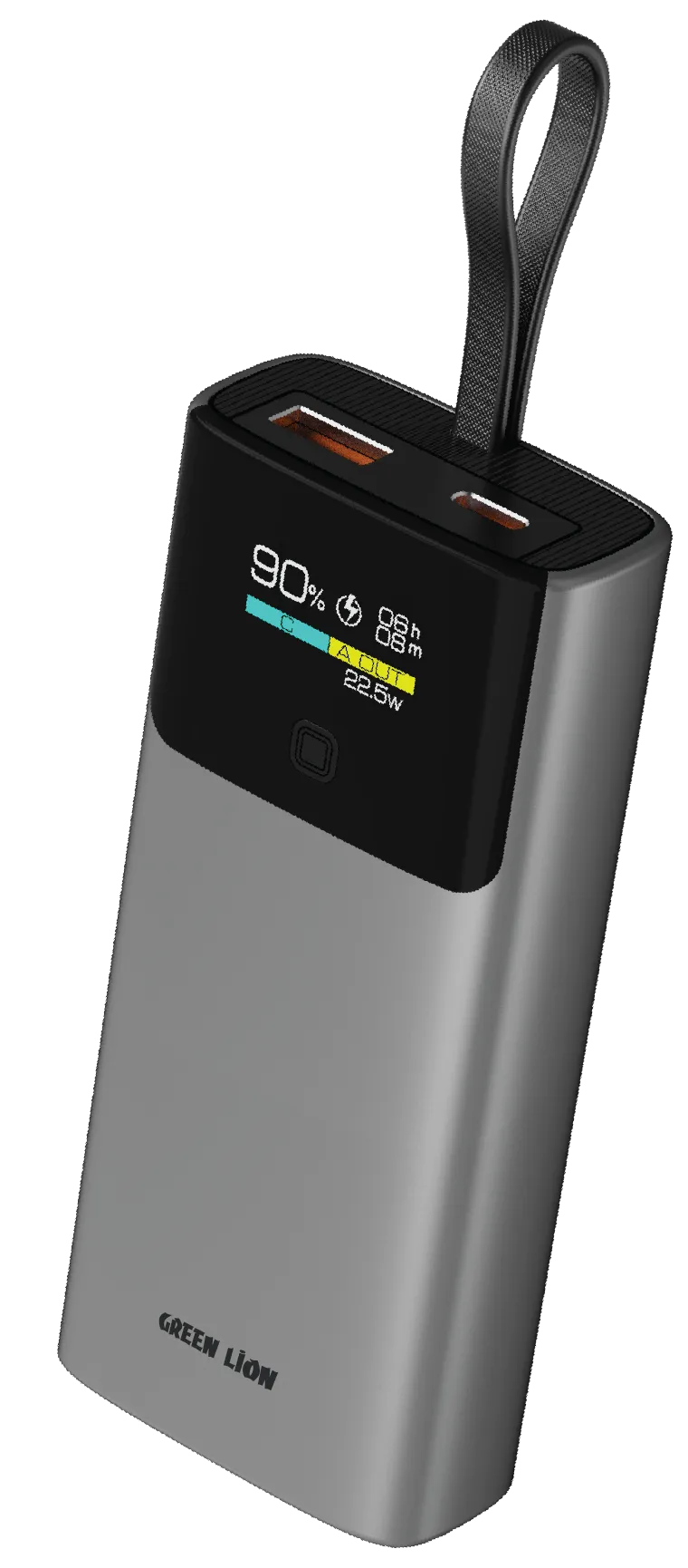 پاوربانک 20 وات 10000 میلیآمپر گرین لاین مدل Green Lion Voltix 10000mAh Power Bank PD20W GNVLTX10KGY
