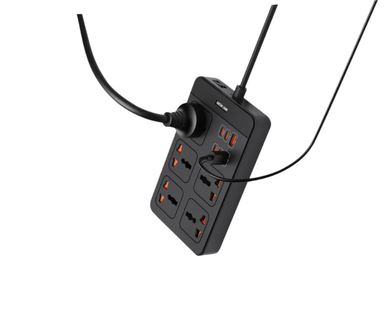 چند راهی برق 3 متری گرین لاین مدل Green Lion GS 500 Power Socket PD 20W GNGS500PSBK