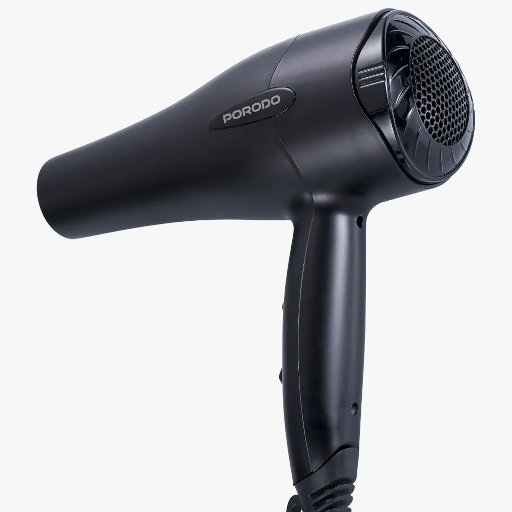 سشوار 1200 واتی پرودو مدل Porodo Lifestyle 1200W Hair Dryer 1.8M Cable PDLFST072BK