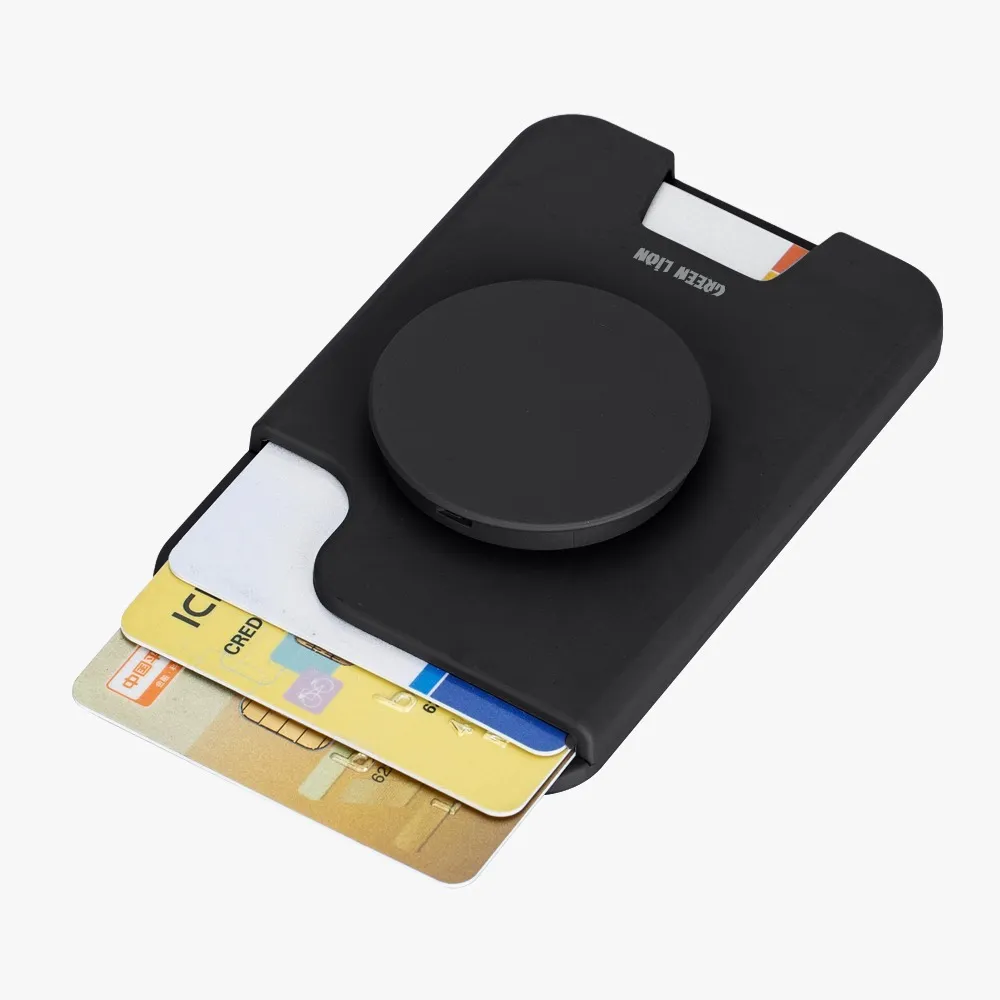 جاکارتی و هولدر مگ سیف گرین لاین مدل Green Lion W2-Magsafe Wallet Card Holder GNW2MGHLDBK