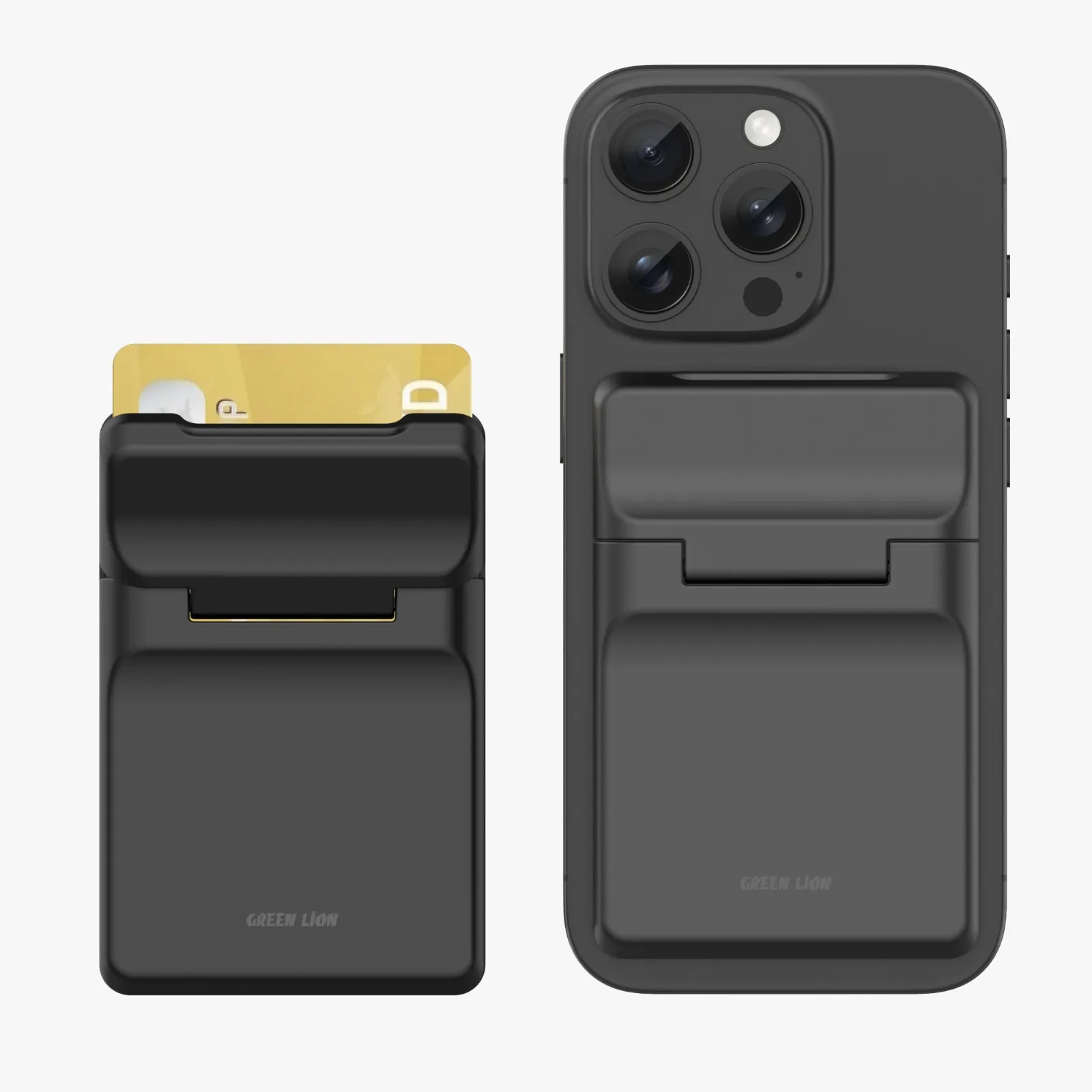 جاکارتی و هولدر مگ سیف گرین لاین مدل Green Lion W3-Magsafe Wallet Card Holder GNW3MGHLDBK