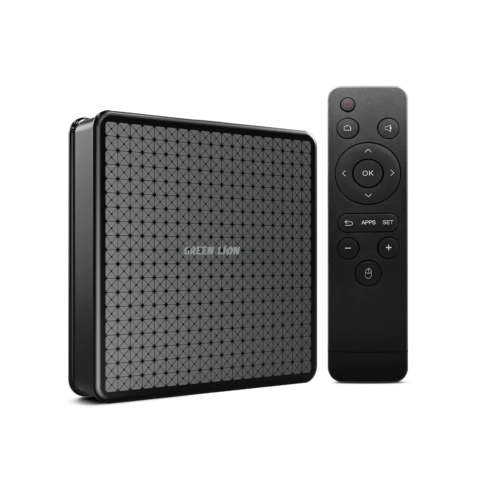 اندروید باکس 4K گرین لاین مدل Green Lion Android TV Box 4K with Remote Control GNANDTVBOXBK