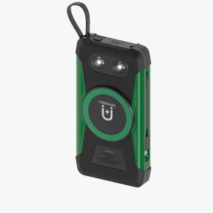 پاوربانک خورشیدی گرین لاین 10000 میلی آمپر مدل Green Lion Solar Trex 10000mAh Power Bank GNSOLTX10PBK