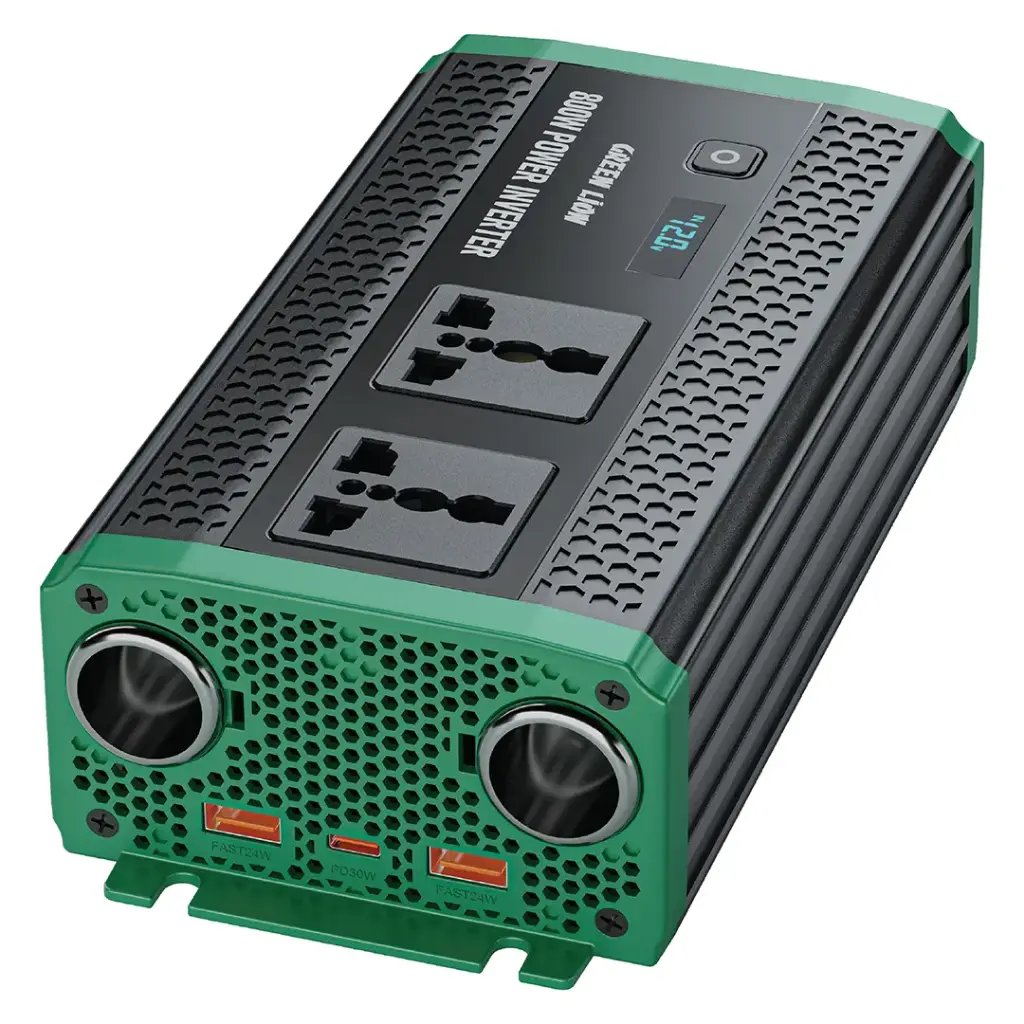 اینورتر ماشین 800 وات گرین لاین مدل Green Lion GC-350 Car Inverter GNGC350CRINBK