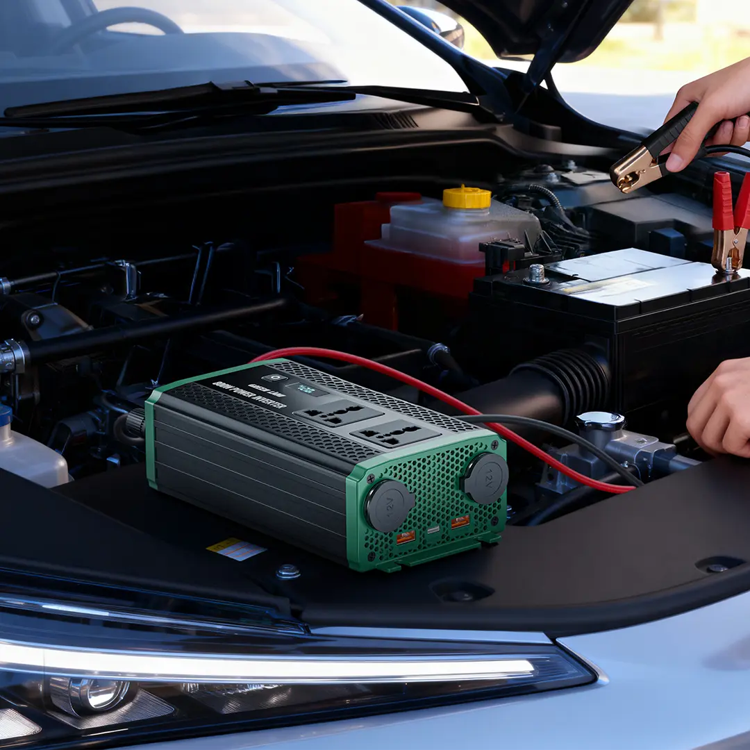 اینورتر ماشین 800 وات گرین لاین مدل Green Lion GC-350 Car Inverter GNGC350CRINBK