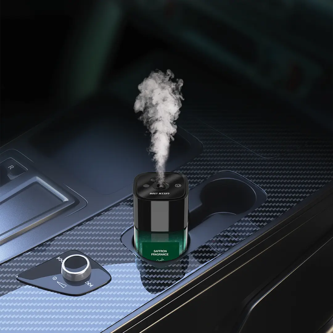 خوشبوکننده گرین لاین رایحه زعفران مدل Green Lion Saffron Diffuser Car & Home Fragrance GNSAFR150GN