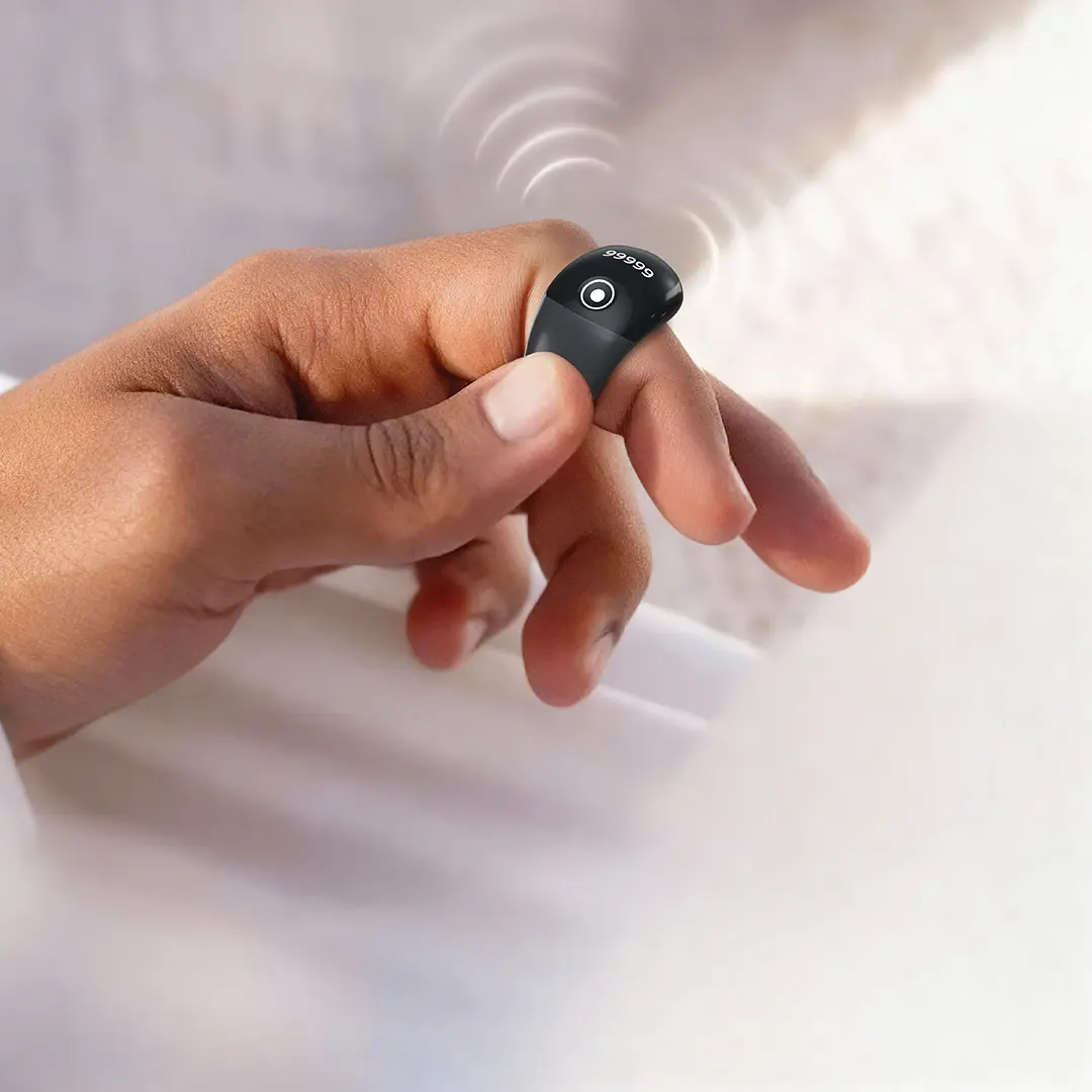 انگشتر هوشمند ذکر شمار گرین لاین مدل Green Lion Smart Zikr Ring with OLED Display GMSMZKRNGBK