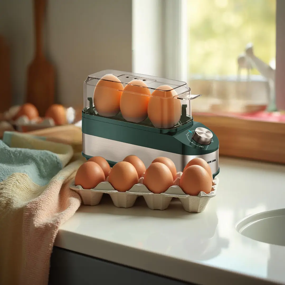 تخممرغ پز گرین لاین مدل Green Lion Trio Egg Cooker GNTRIOEGGGN