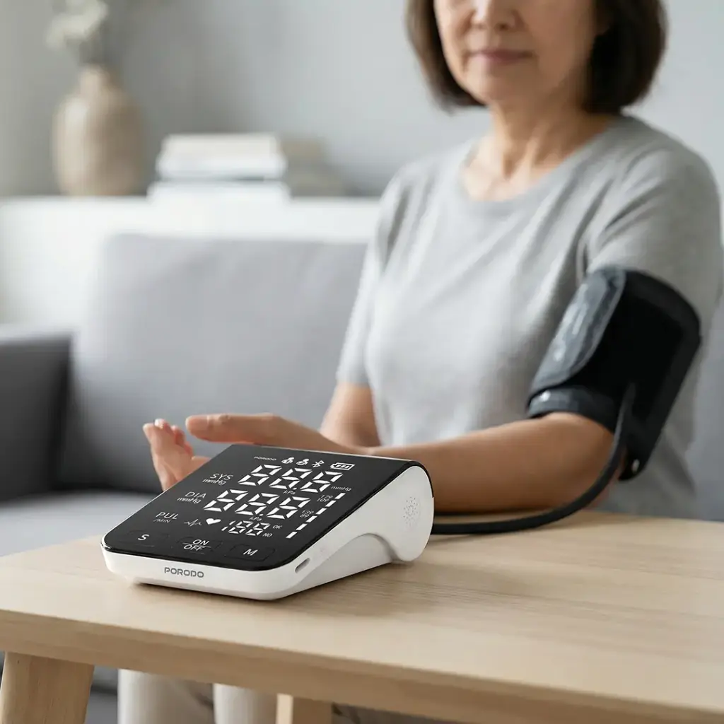 فشارسنج دیجیتال بازویی پرودو مدل Porodo LiveOn - Digital Blood Pressure Monitor with Dual-User Memory PDB01A2WH