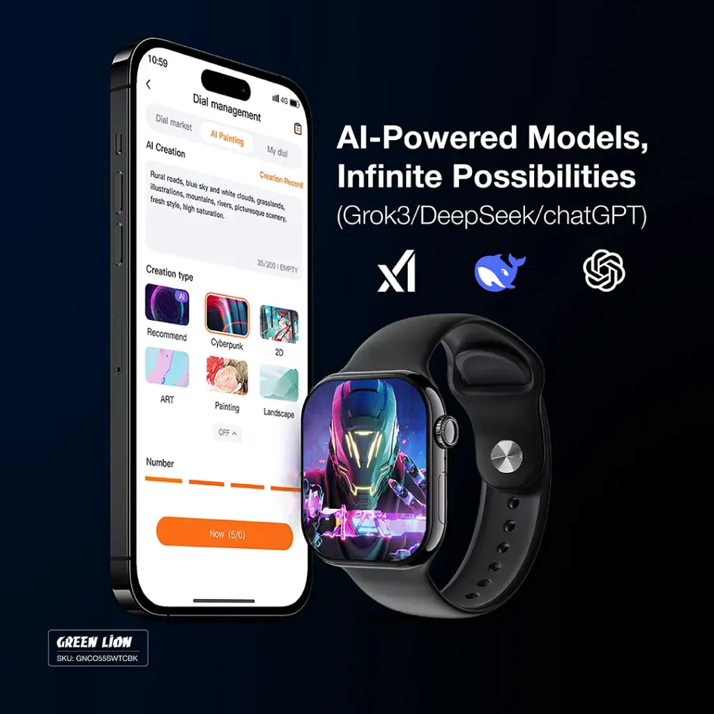 ساعت هوشمند گرین لاین مدل Green Lion Communicate Smart Watch GNCO55SWTCSL