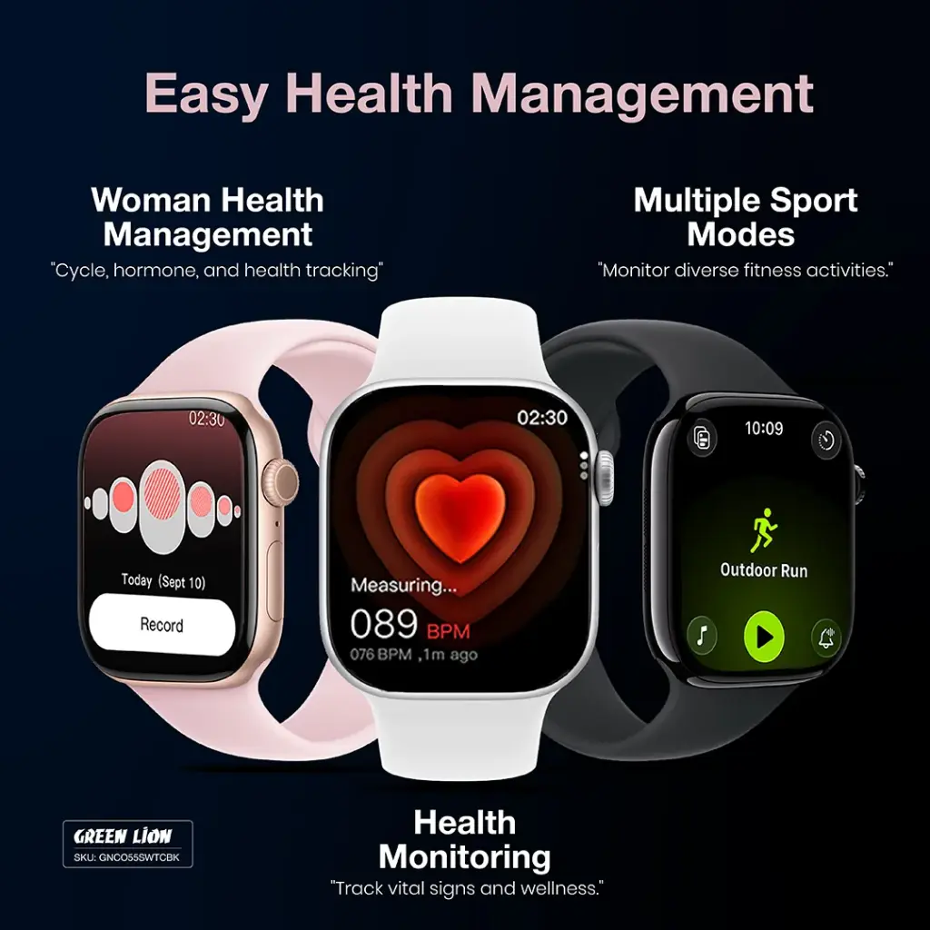 ساعت هوشمند گرین لاین مدل Green Lion Communicate Smart Watch GNCO55SWTCSL